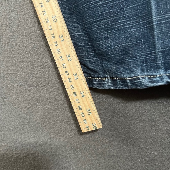 Krome Men Jeans 40x34 Dark Wash Straight Leg Denim Hip Hop Skater Y2K RN 137718 - Picture 10 of 13